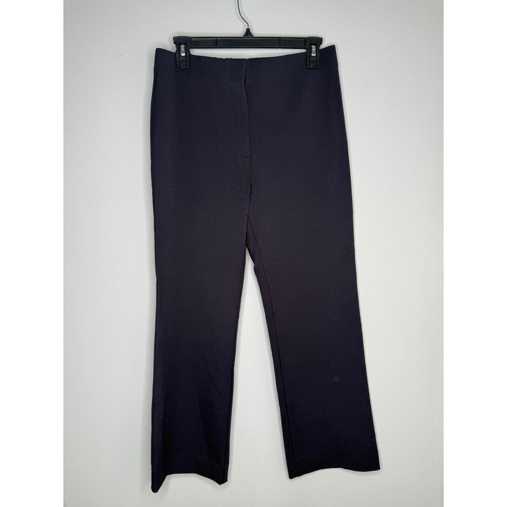 Ann Taylor Navy Flat Front Straight Leg Mid Rise Dress Pants Sz 8 Petite NWT